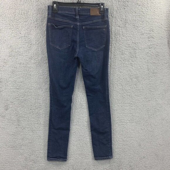 Madewell Dark Wash Jeans Womens Pants Mid Rise Skinny Size 26 x 27 Orland MA938 - Picture 3 of 16